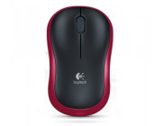 Logitech Wireless Mouse M185 Red, Optical Mouse for Notebooks, Nano receiver, Red/Black,  Retail